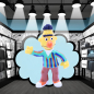 Preview: Sesamstraße PVC Figur „Bert“ – Bullyland 1980er – Vintage – handbemalt
